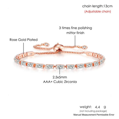 Simple Style Classic Style Geometric Copper Zircon Bracelets In Bulk