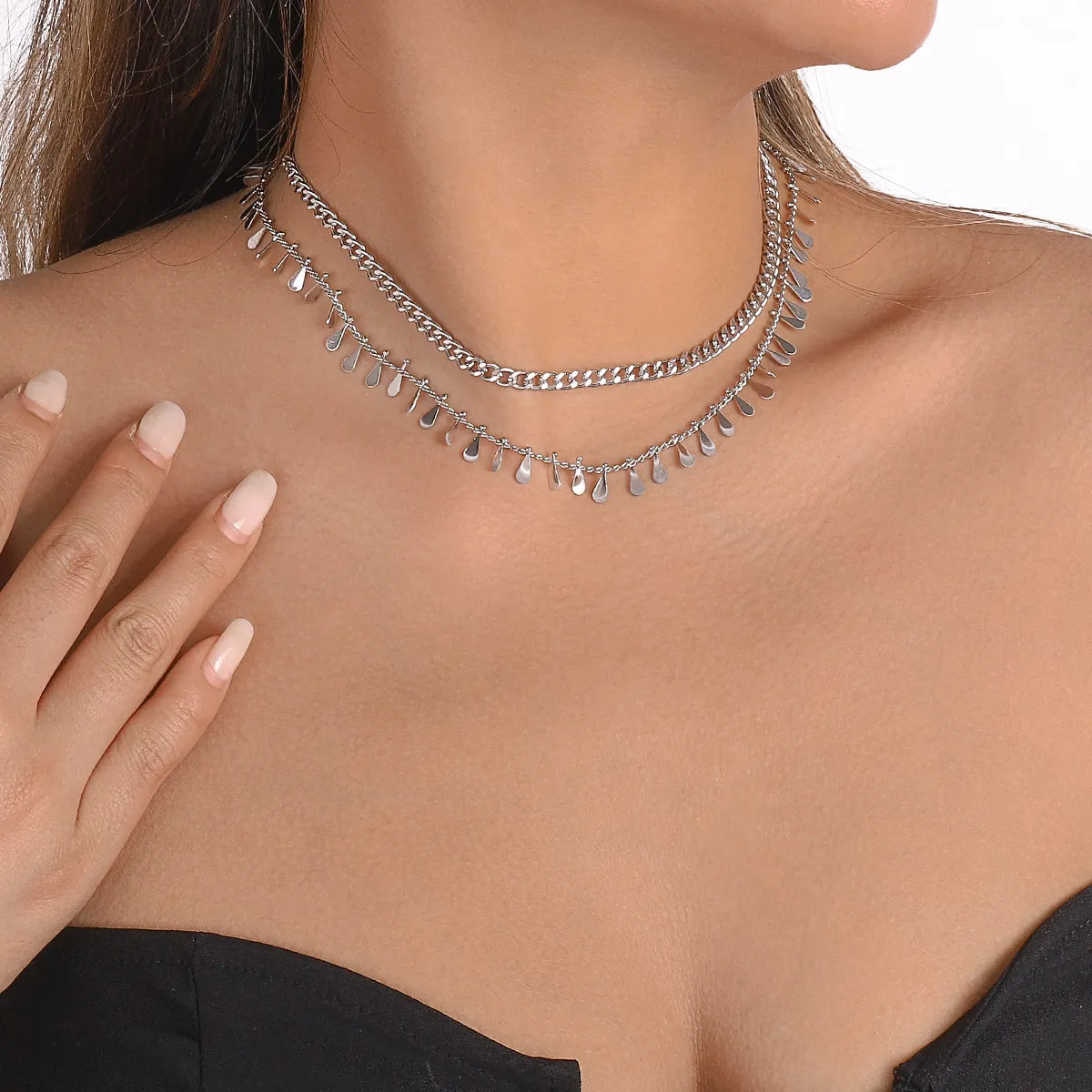 Wholesale Jewelry Simple Style Classic Style Geometric Iron Choker