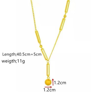 Simple Style Classic Style Geometric Stainless Steel Titanium Steel Plating 18k Gold Plated Pendant Necklace