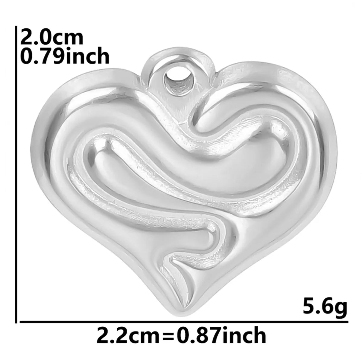 Simple Style Classic Style Heart Shape 304 Stainless Steel Plating Women'S Pendant Necklace