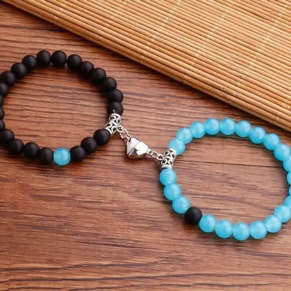 Simple Style Classic Style Heart Shape Agate Bracelets In Bulk