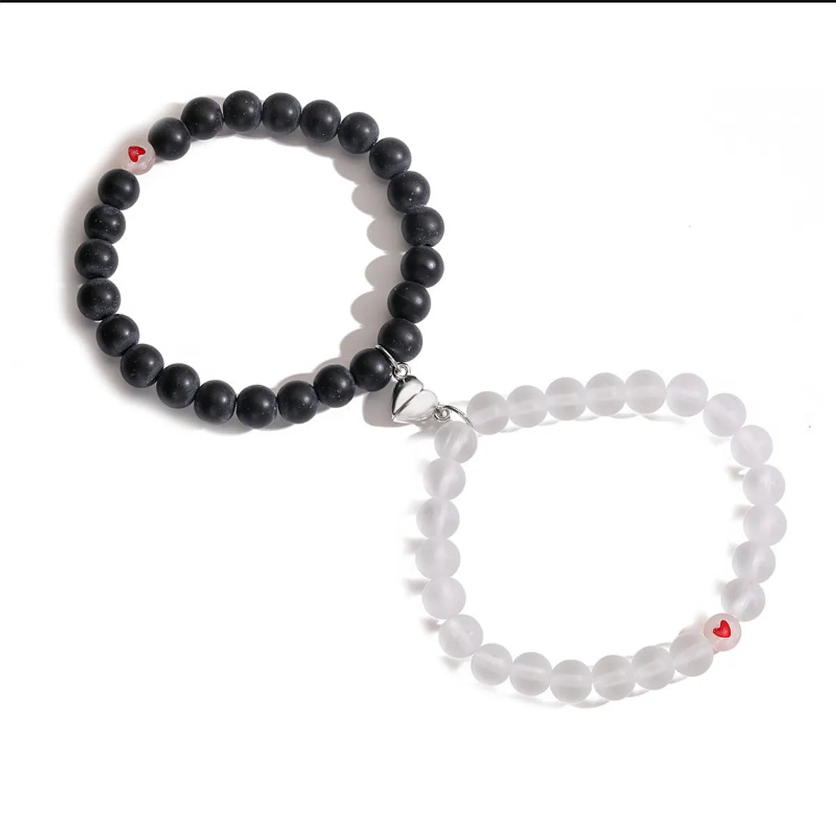 Simple Style Classic Style Heart Shape Agate Bracelets In Bulk