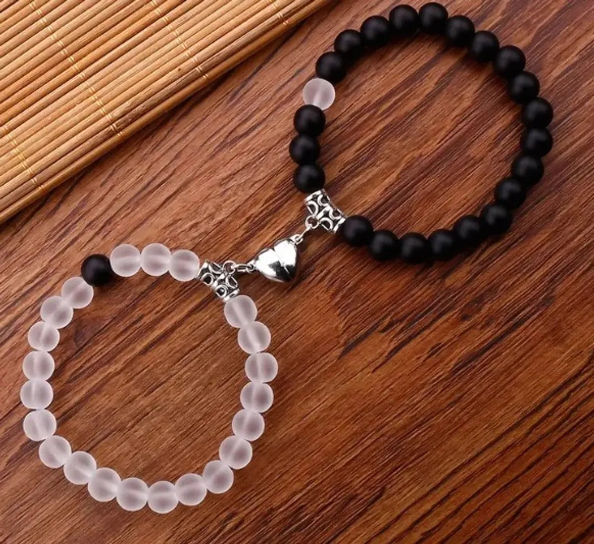 Simple Style Classic Style Heart Shape Agate Bracelets In Bulk