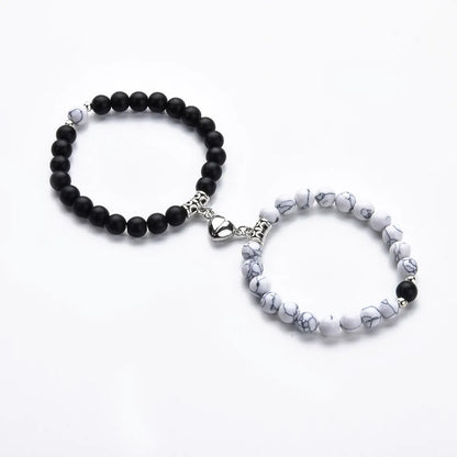 Simple Style Classic Style Heart Shape Agate Bracelets In Bulk