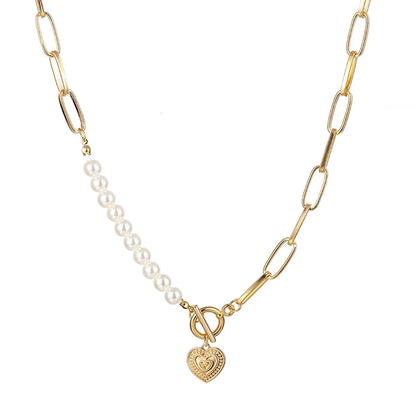 Simple Style Classic Style Heart Shape Alloy Wholesale Pendant Necklace