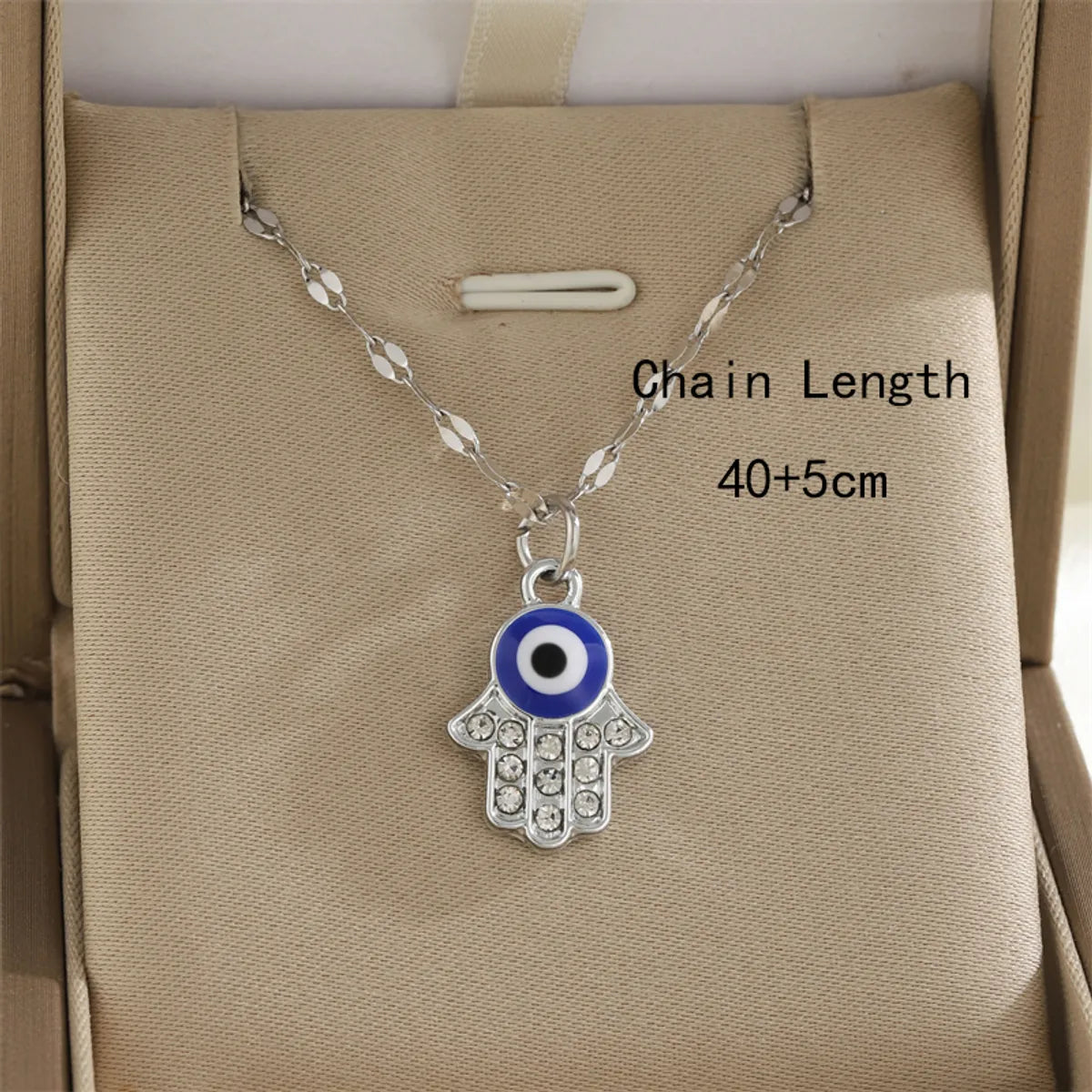 Simple Style Classic Style Heart Shape Eye Flower 18K Gold Plated Rhinestones 201 Stainless Steel Rhinestone Zinc Alloy Wholesale Pendant Necklace