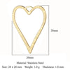 Simple Style Classic Style Heart Shape Shell Zircon Titanium Steel Wholesale Charms