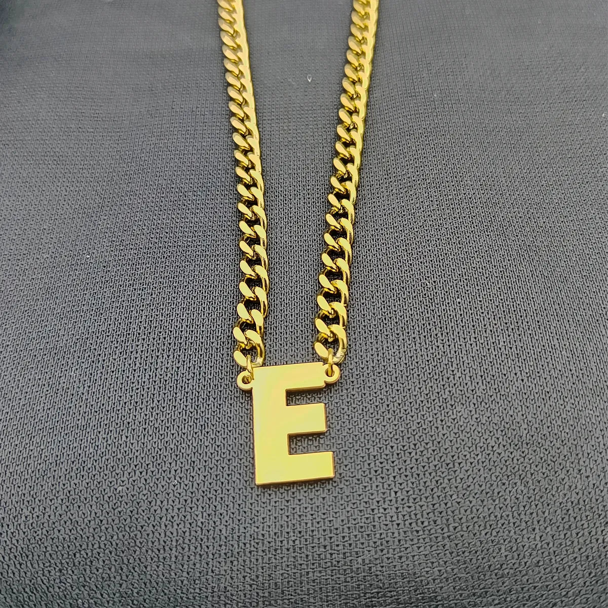 Simple Style Classic Style Letter 304 Stainless Steel Hollow Out Men'S Pendant Necklace