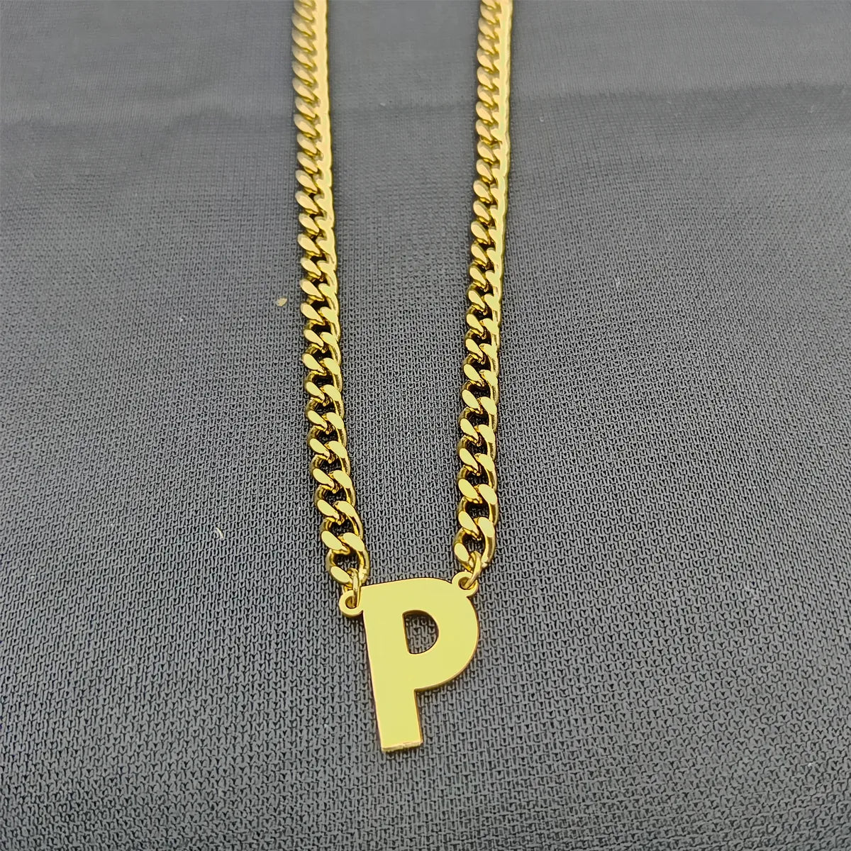 Simple Style Classic Style Letter 304 Stainless Steel Hollow Out Men'S Pendant Necklace