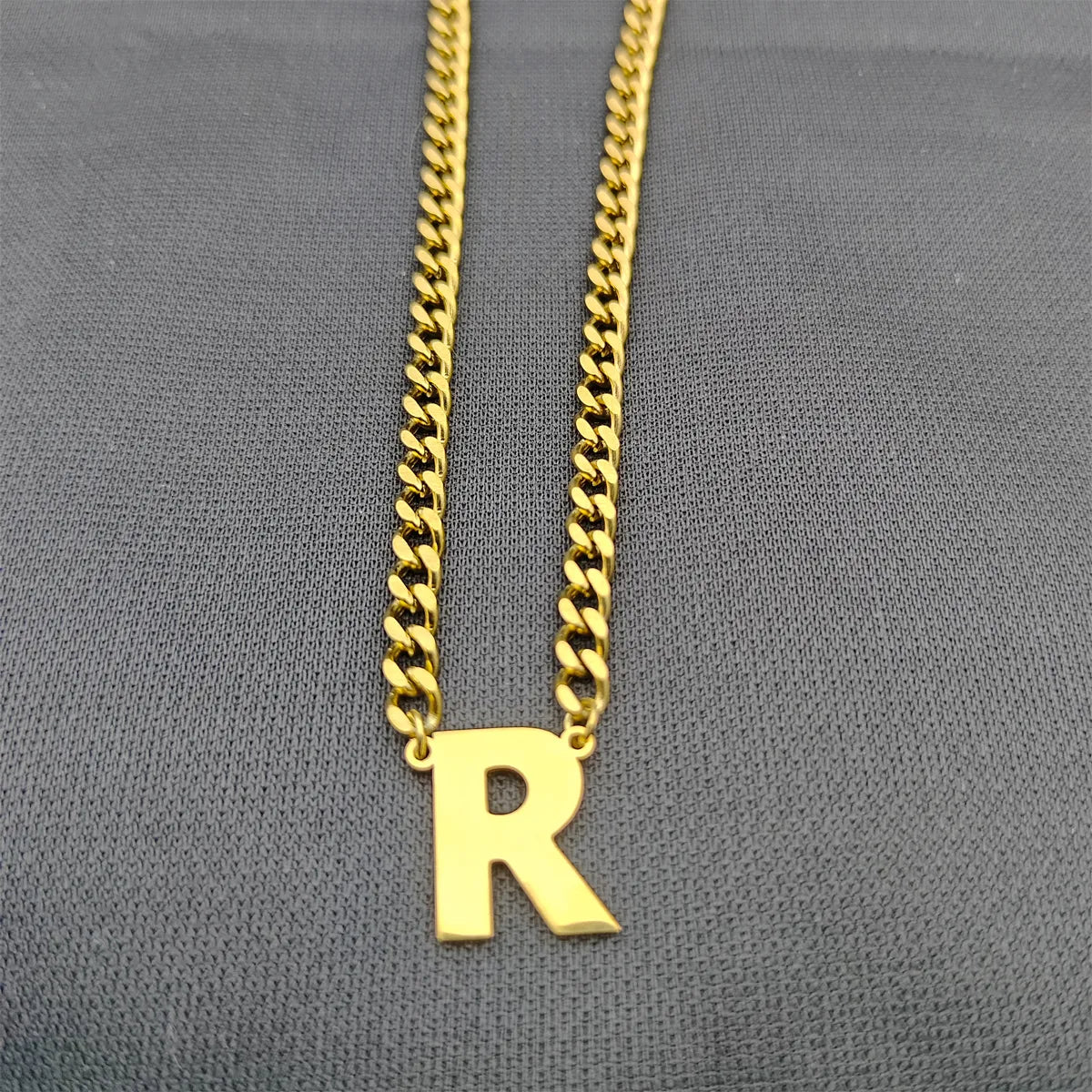 Simple Style Classic Style Letter 304 Stainless Steel Hollow Out Men'S Pendant Necklace