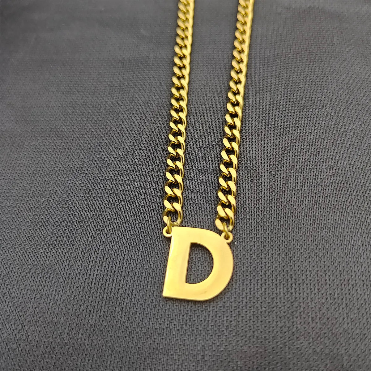 Simple Style Classic Style Letter 304 Stainless Steel Hollow Out Men'S Pendant Necklace