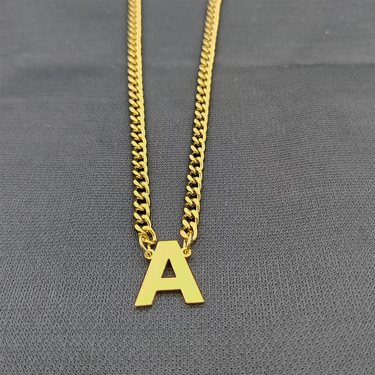 Simple Style Classic Style Letter 304 Stainless Steel Hollow Out Men'S Pendant Necklace