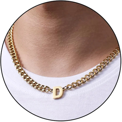 Simple Style Classic Style Letter 304 Stainless Steel Hollow Out Men'S Pendant Necklace