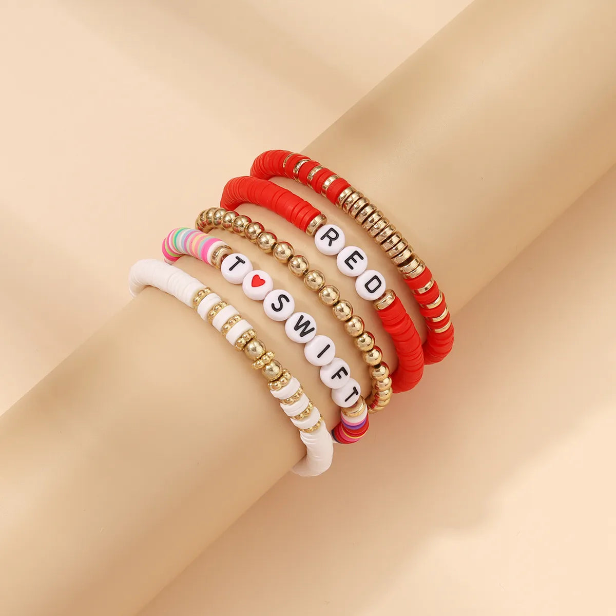 Simple Style Classic Style Letter Alloy Soft Clay Wholesale Bracelets