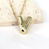 Simple Style Classic Style Letter Copper 18k Gold Plated Pendant Necklace In Bulk