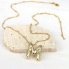 Simple Style Classic Style Letter Copper 18k Gold Plated Pendant Necklace In Bulk