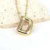 Simple Style Classic Style Letter Copper 18k Gold Plated Pendant Necklace In Bulk