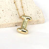 Simple Style Classic Style Letter Copper 18k Gold Plated Pendant Necklace In Bulk