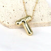 Simple Style Classic Style Letter Copper 18k Gold Plated Pendant Necklace In Bulk