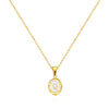 Simple Style Classic Style Letter Gold Plated Shell Copper Wholesale Pendant Necklace