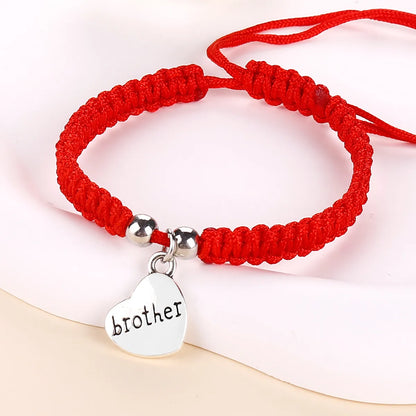 Simple Style Classic Style Letter Heart Shape Alloy Wholesale Bracelets