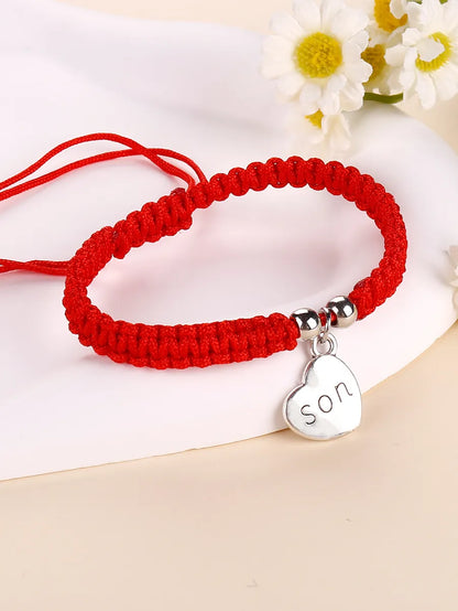 Simple Style Classic Style Letter Heart Shape Alloy Wholesale Bracelets