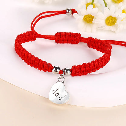 Simple Style Classic Style Letter Heart Shape Alloy Wholesale Bracelets