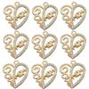 Simple Style Classic Style Letter Heart Shape Zircon Alloy Wholesale Pendant Necklace