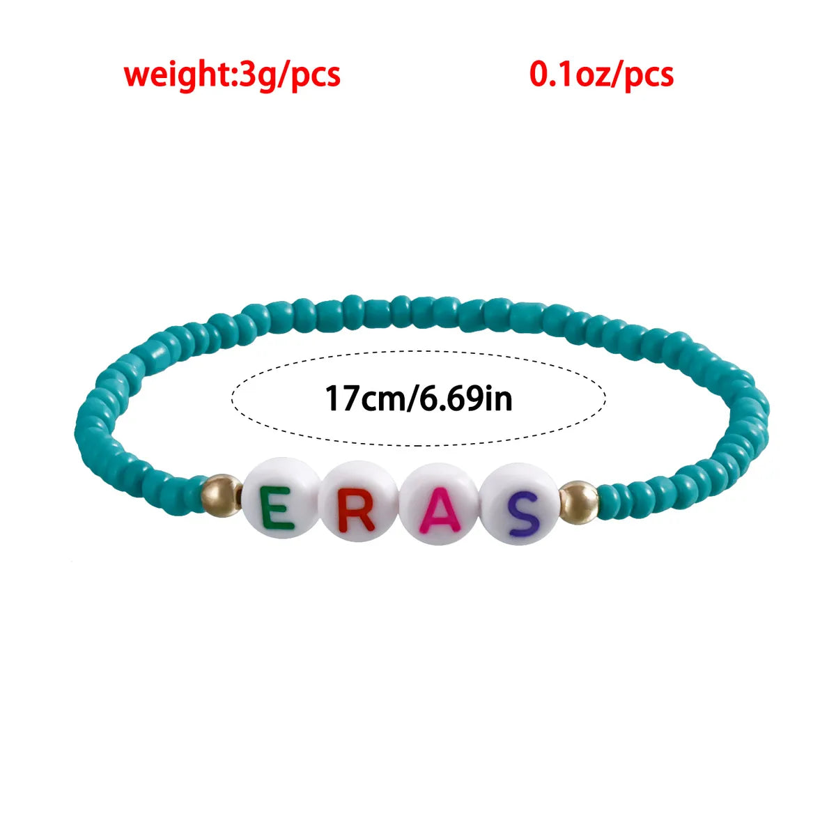 Simple Style Classic Style Letter Seed Bead Beaded Women'S Bracelets