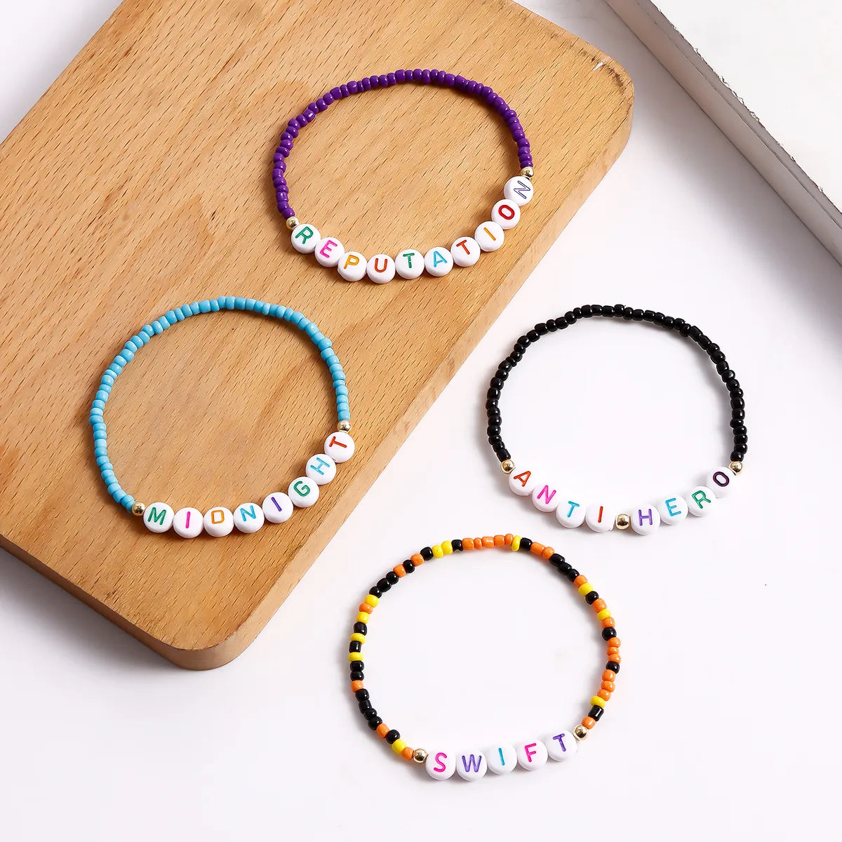 Simple Style Classic Style Letter Seed Bead Beaded Women'S Bracelets