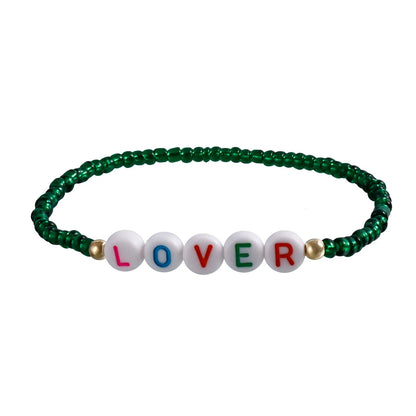 Simple Style Classic Style Letter Seed Bead Beaded Women'S Bracelets