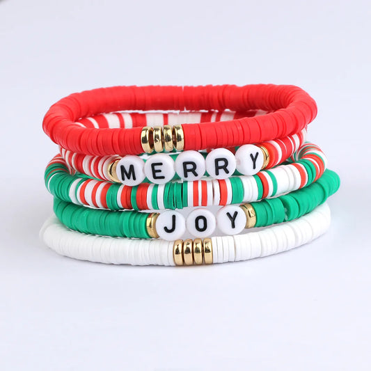 Simple Style Classic Style Letter Soft Clay Wholesale Bracelets