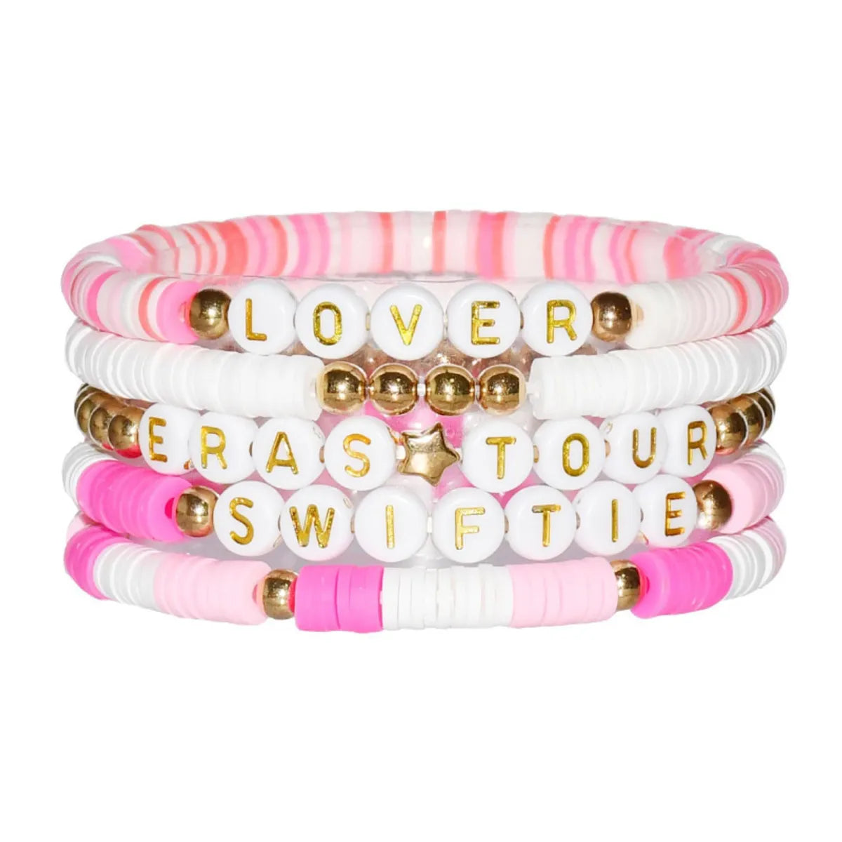 Simple Style Classic Style Letter Soft Clay Wholesale Bracelets