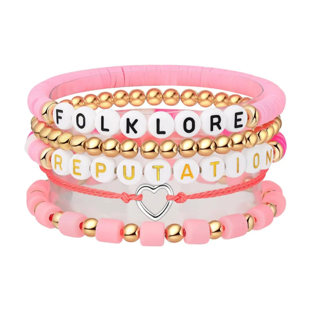 Simple Style Classic Style Letter Soft Clay Wholesale Bracelets