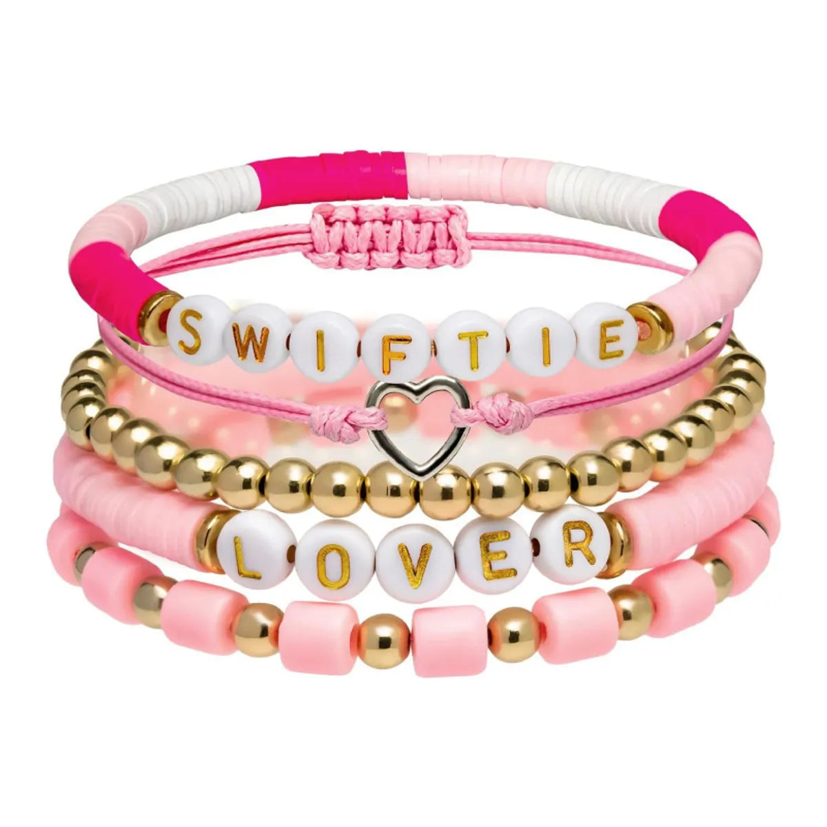 Simple Style Classic Style Letter Soft Clay Wholesale Bracelets