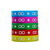 Simple Style Classic Style Number Star Silica Gel Wholesale Wristband