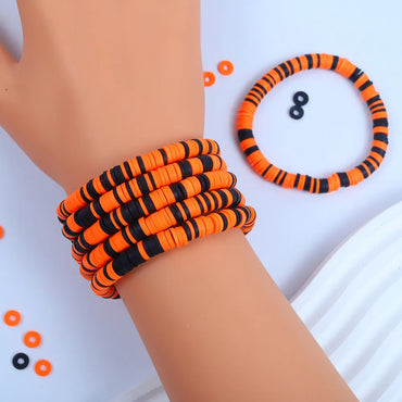 Simple Style Classic Style Printing Soft Clay Wholesale Bracelets