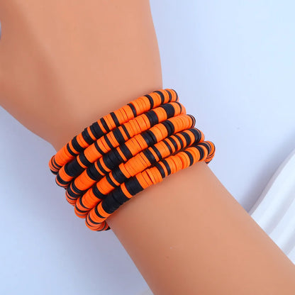 Simple Style Classic Style Printing Soft Clay Wholesale Bracelets