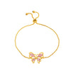 Simple Style Classic Style Rhombus Bow Knot Artificial Crystal Wholesale Bracelets