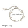 Simple Style Classic Style Round 304 Stainless Steel 18K Gold Plated Bracelets In Bulk