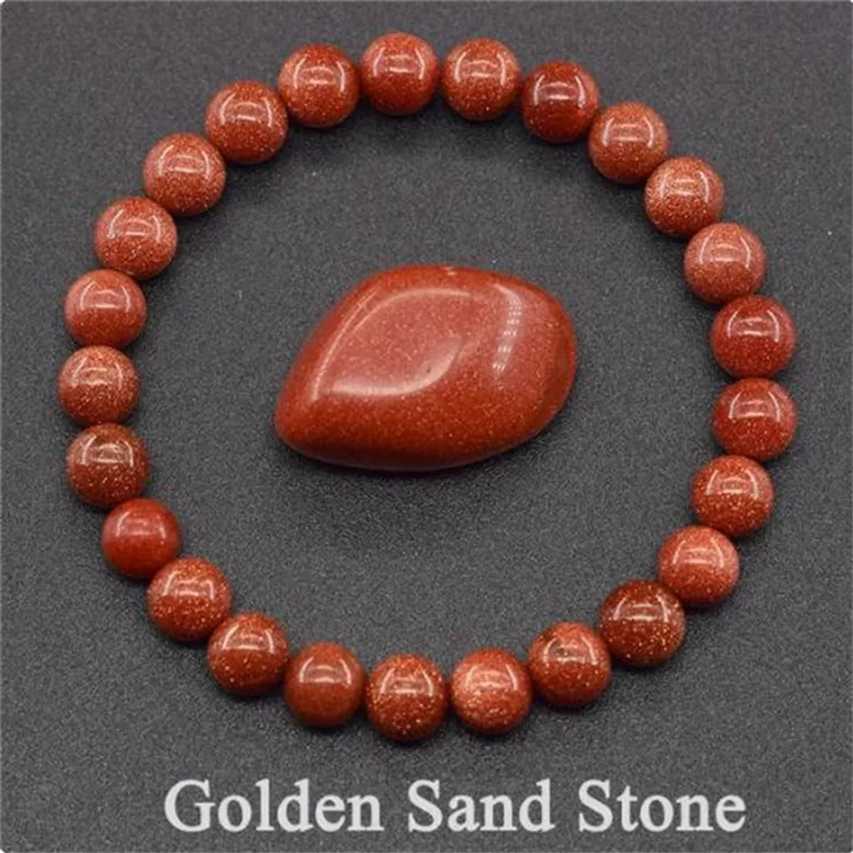 Simple Style Classic Style Round Agate Bracelets In Bulk