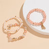 Simple Style Classic Style Round Artificial Crystal Alloy Gravel Wholesale Bracelets