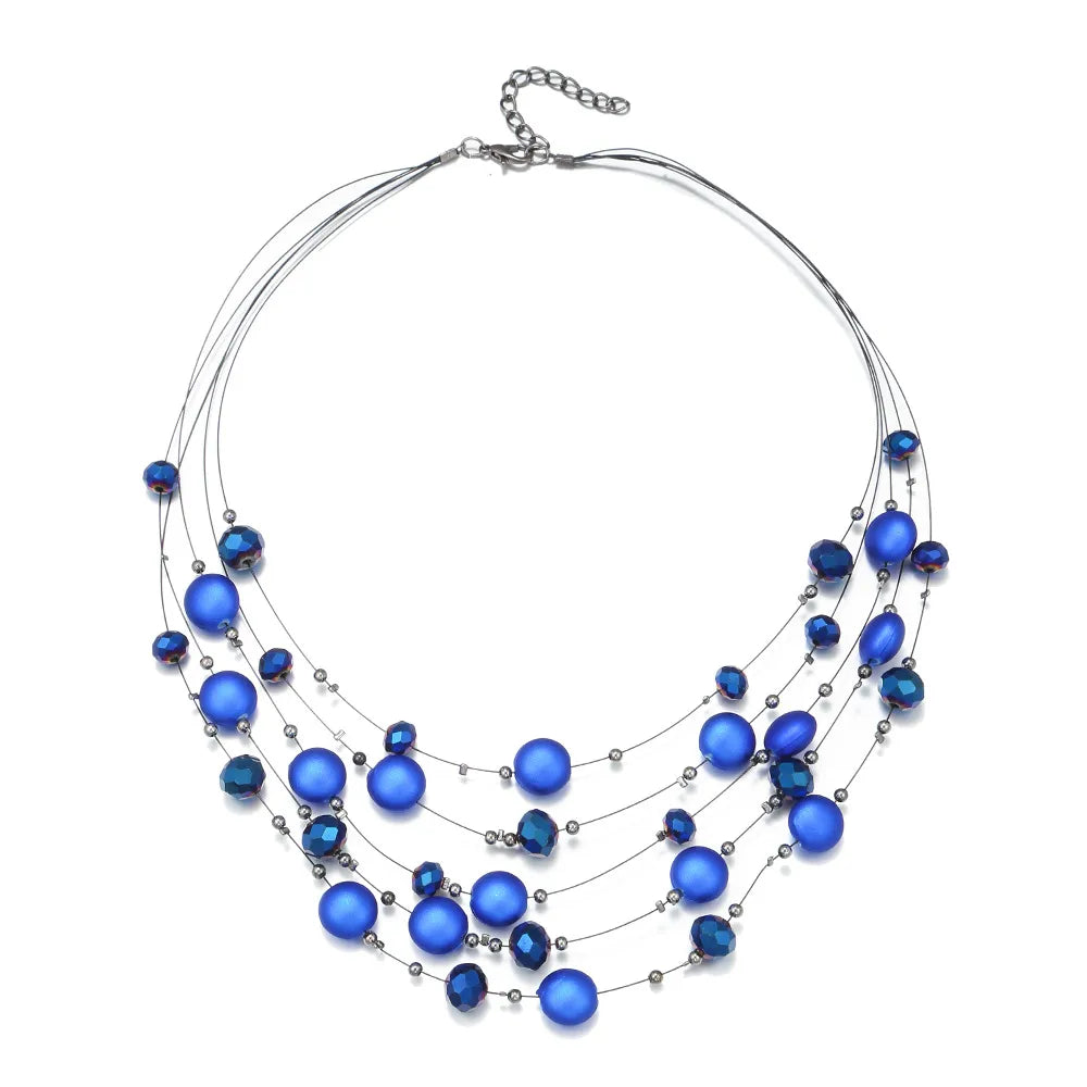 Simple Style Classic Style Round Artificial Crystal Wholesale Necklace