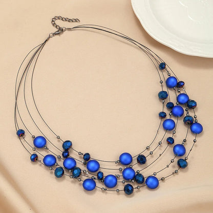 Simple Style Classic Style Round Artificial Crystal Wholesale Necklace