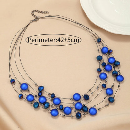 Simple Style Classic Style Round Artificial Crystal Wholesale Necklace