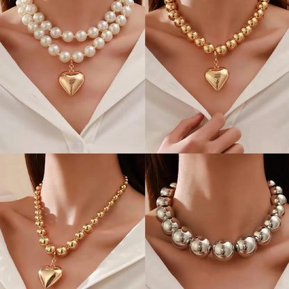 Simple Style Classic Style Round CCB Imitation Pearl Wholesale Choker