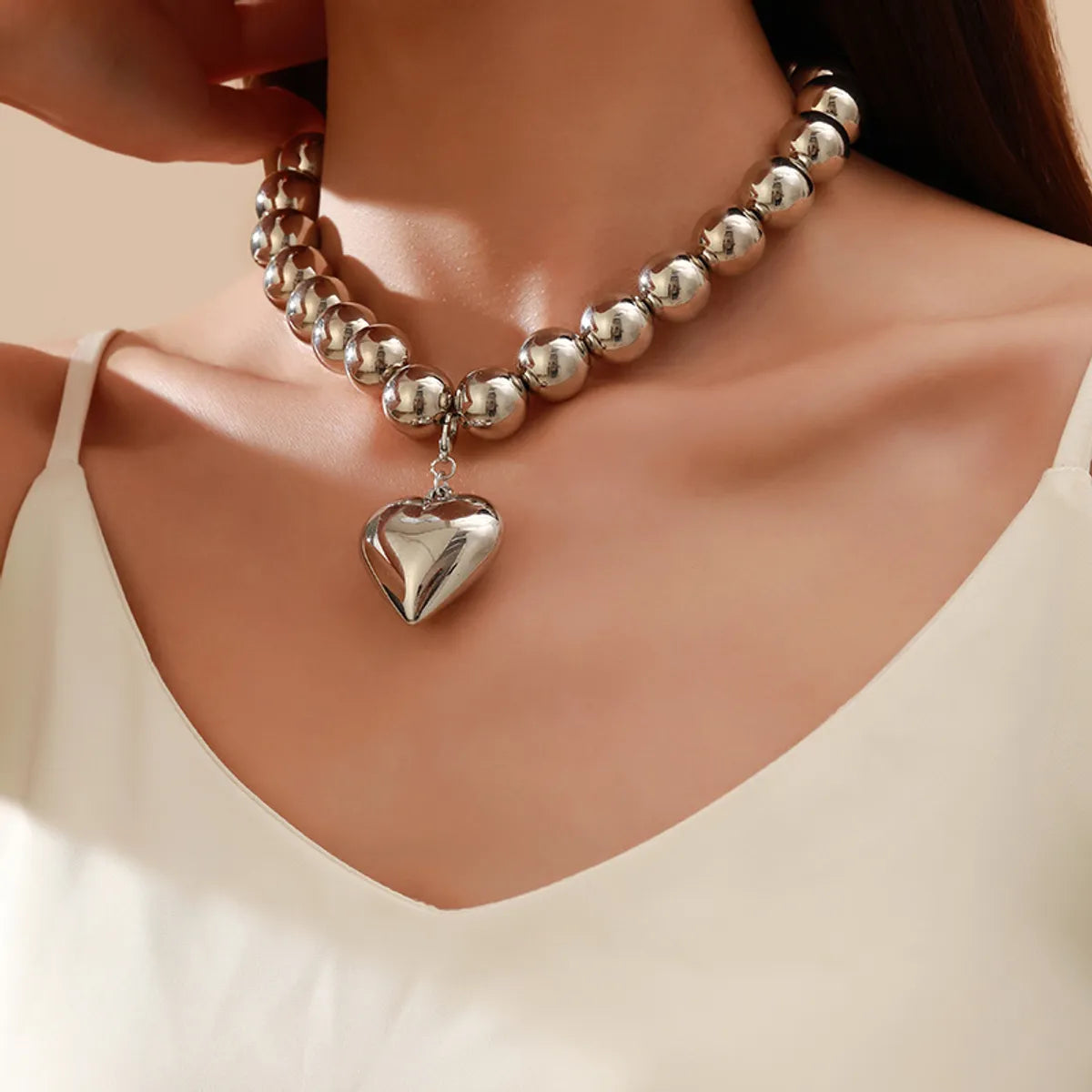 Simple Style Classic Style Round CCB Imitation Pearl Wholesale Choker