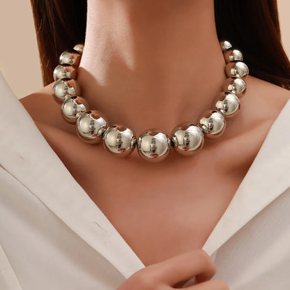 Simple Style Classic Style Round CCB Imitation Pearl Wholesale Choker