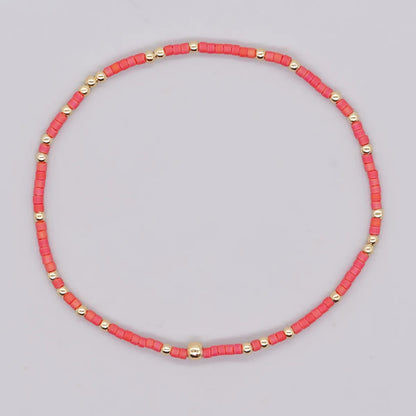 Simple Style Classic Style Round Glass/Colored Glaze Wholesale Bracelets