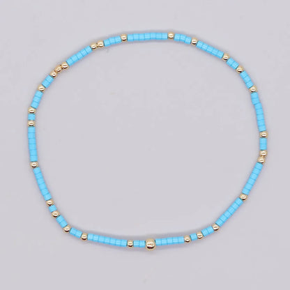 Simple Style Classic Style Round Glass/Colored Glaze Wholesale Bracelets